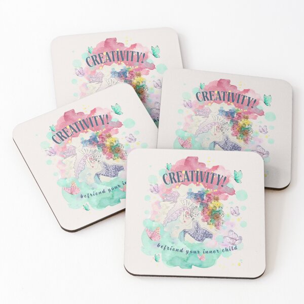 Item preview, "Befriend Your Inner Child" Creativity Cute Illustration Art designed and sold by Liberarteprint.