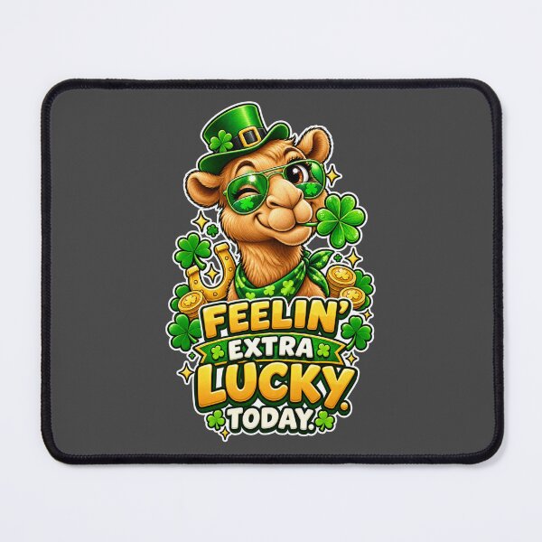 Item preview, Feelin' Extra Lucky Today St Patrick's Day Camel Design – Funny Irish St. Patrick's Day Graphic T-Shirt designed and sold by Camel & Quirk.
