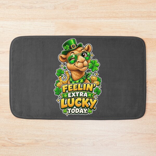 Item preview, Feelin' Extra Lucky Today St Patrick's Day Camel Design – Funny Irish St. Patrick's Day Graphic T-Shirt designed and sold by Camel & Quirk.