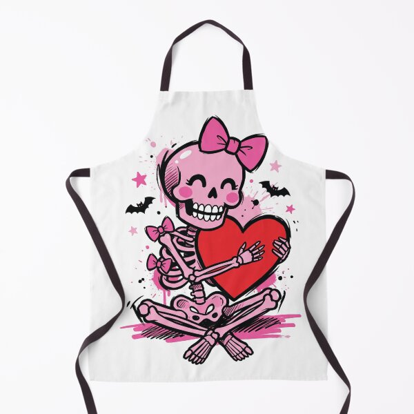 Item preview, Cute Pink Skeleton Bow Heart Coquette Halloween Art designed and sold by Merch by Das Design Studio.