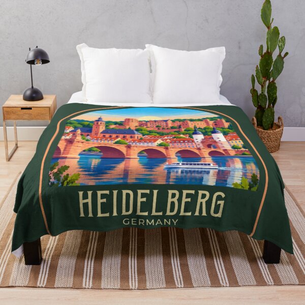 Item preview, Heidelberg Vintage Travel Illustration designed and sold by HomeLivingCo.