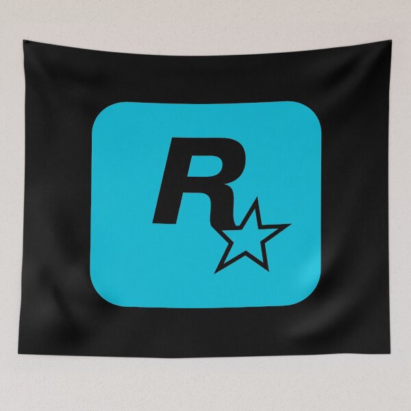 Item preview, Rockstar Games GTA 6 Vice City VC Blue Logo designed and sold by BubblePopRed.
