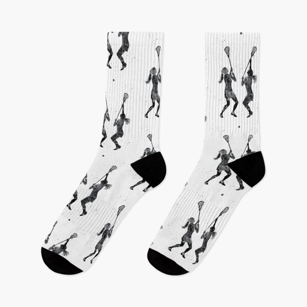 Item preview, Female Lacrosse Players Watercolor Art designed and sold by Liededrom..