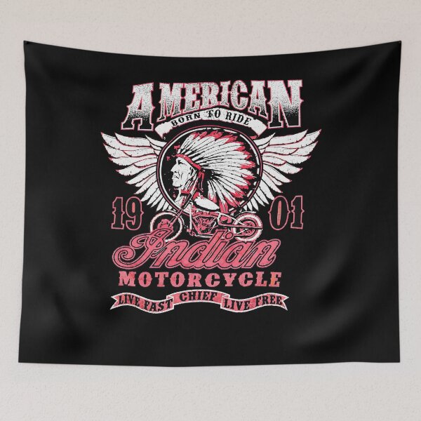 Item preview, American Born to Ride Indiann Motorcycle Chief designed and sold by ruokabbyart.