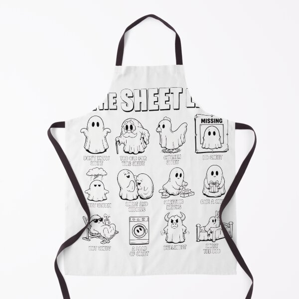 Item preview, The Sheet List Funny Ghost Pun Humor Shirt designed and sold by Maladies.