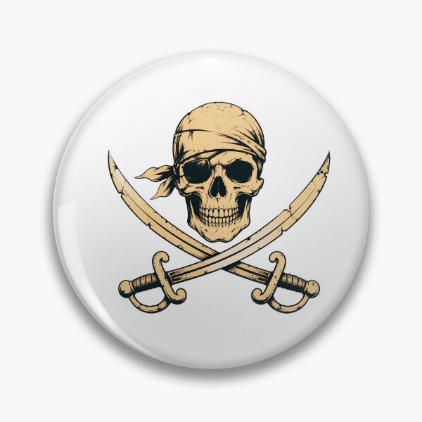 Item preview, Skull Pirate Swords Bandana Eyepatch Vintage designed and sold by Maladies.