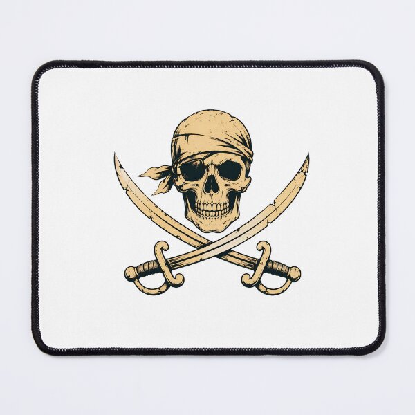 Item preview, Skull Pirate Swords Bandana Eyepatch Vintage designed and sold by Maladies.