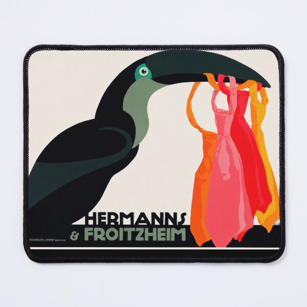 Item preview, Hermanns Froitzheim Toucan Necktie Advertisement designed and sold by artofuniverse.