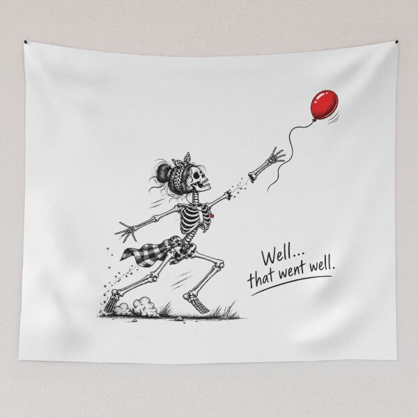Item preview, Skeleton Lost Balloon designed and sold by HarinDonreka.