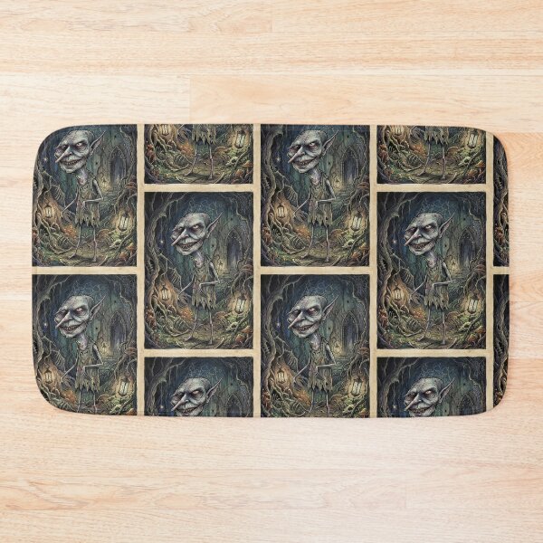 Item preview, Creepy horror house goblin illustration designed and sold by Vintage Designs +.