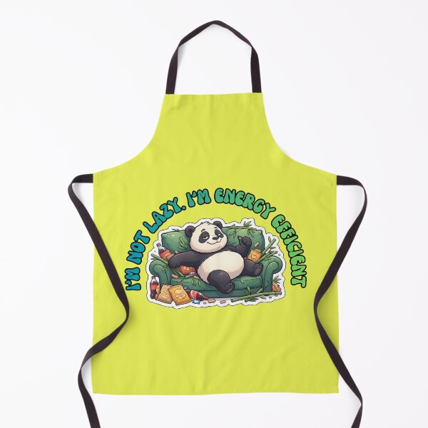 Item preview, I'm Not Lazy Energy Efficient Panda designed and sold by ZeroContextArt.