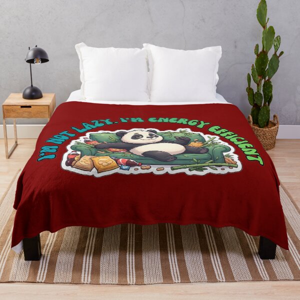 Item preview, I'm Not Lazy Energy Efficient Panda designed and sold by ZeroContextArt.