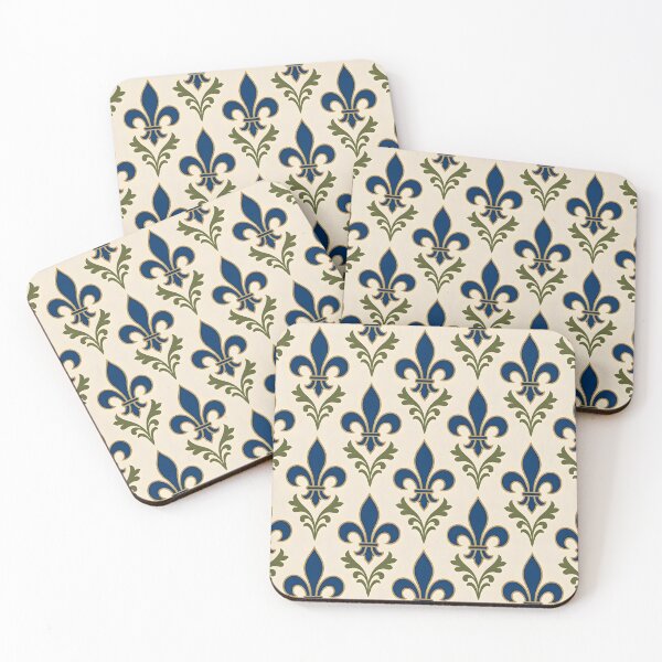 Item preview, Purple and Green Fleur de Lis Pattern designed and sold by Sybille-Yates.