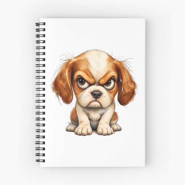 Item preview, Angry Puppy Funny Grumpy Dog Cute Cartoon Portrait designed and sold by Wilcox PhotoArt.