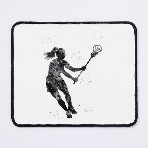Item preview, Female Lacrosse Player Watercolor Art designed and sold by Liededrom..