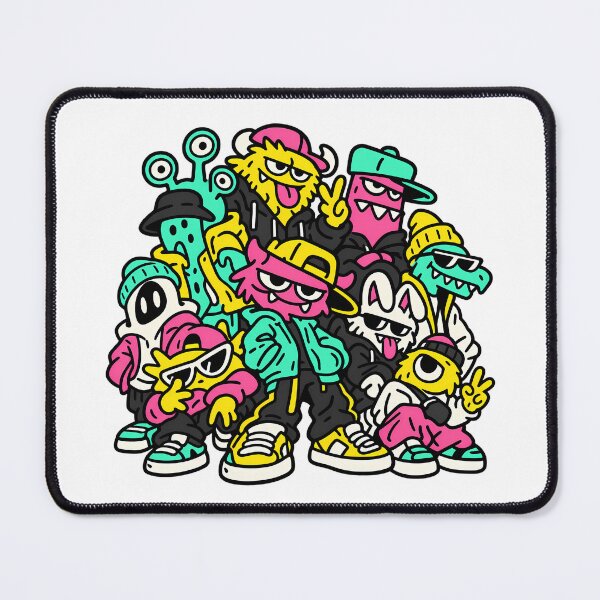 Item preview, Urban Monster Crew Colorful Street Characters designed and sold by Thai Vibe Studio.