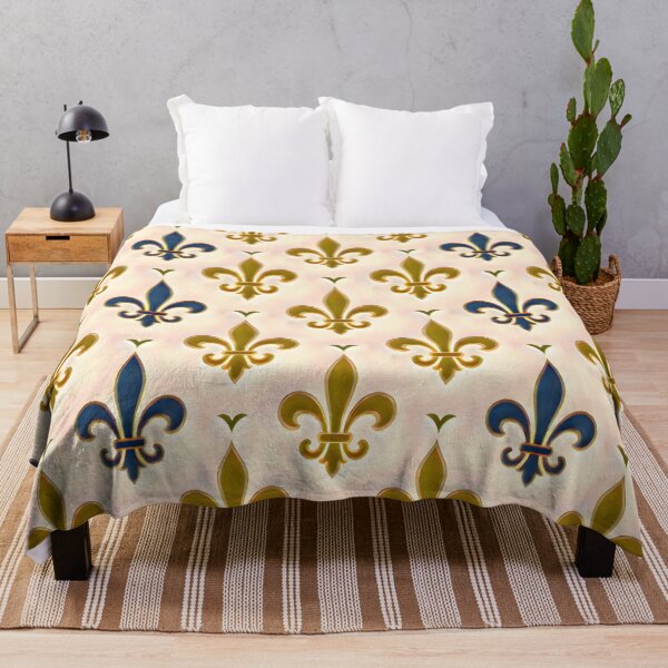 Item preview, Purple and Gold Fleur de Lis Pattern designed and sold by Sybille-Yates.