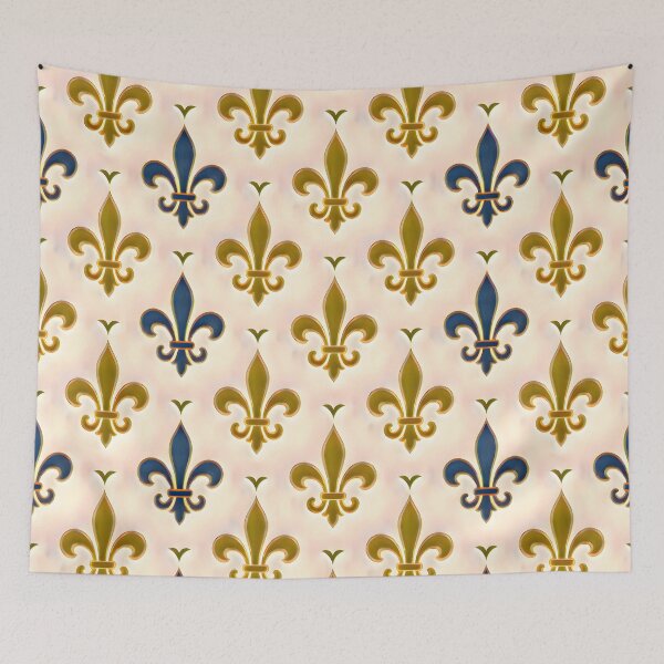 Item preview, Purple and Gold Fleur de Lis Pattern designed and sold by Sybille-Yates.