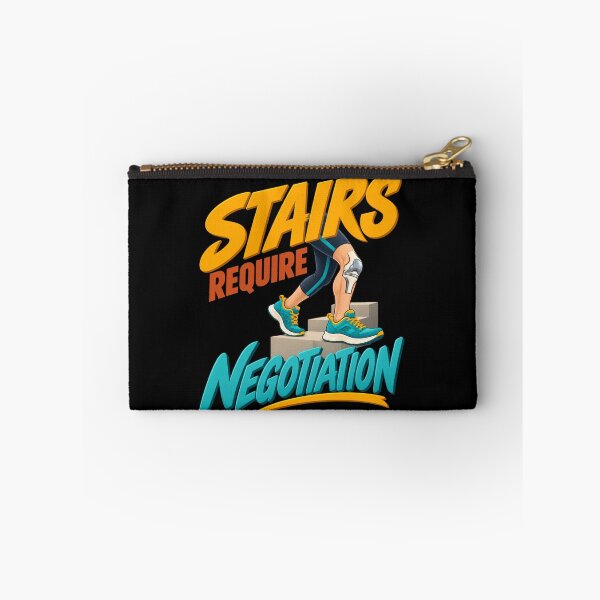 Item preview, Stairs Require Negotiation Knee Replacement Humor designed and sold by PunchDrop.