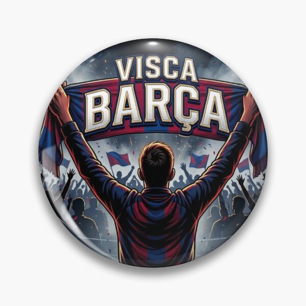 Item preview, Visca Barca Football Fan Stadium Supporter Design designed and sold by LuckyInk11.
