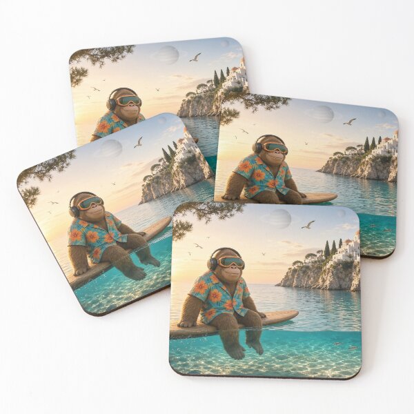 Item preview, Morning Swim - DJ Seldon Surfing a Crystal Clear Mediterranean Bay designed and sold by KGOart.
