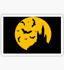 bat halloween black Sticker