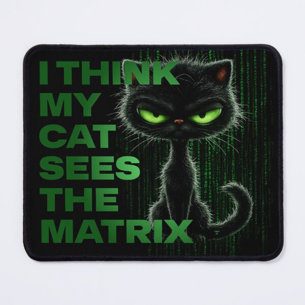 Item preview, I Think My Cat Sees The Matrix designed and sold by Winston Cat.