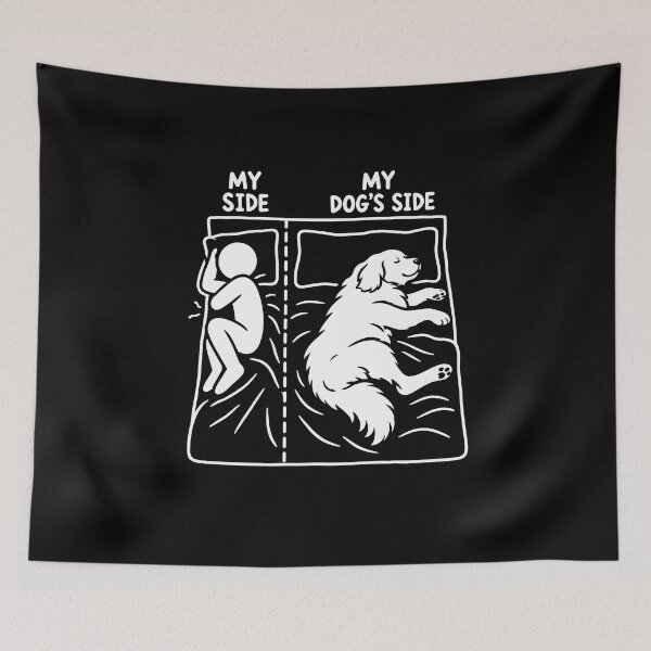 Item preview, My Side My Dog's Side Bed designed and sold by fairmont-press.