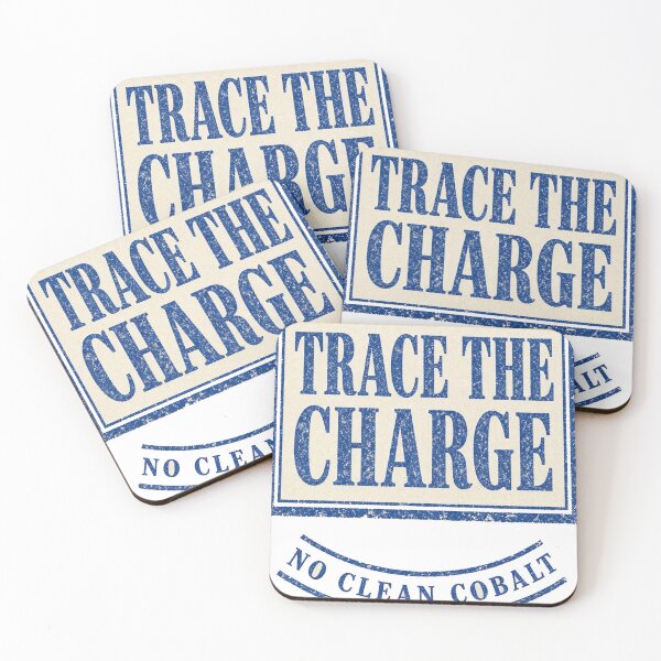 Item preview, Trace the Charge - No Clean Cobalt Kitchen Stamp designed and sold by Acta Diurna Supply.