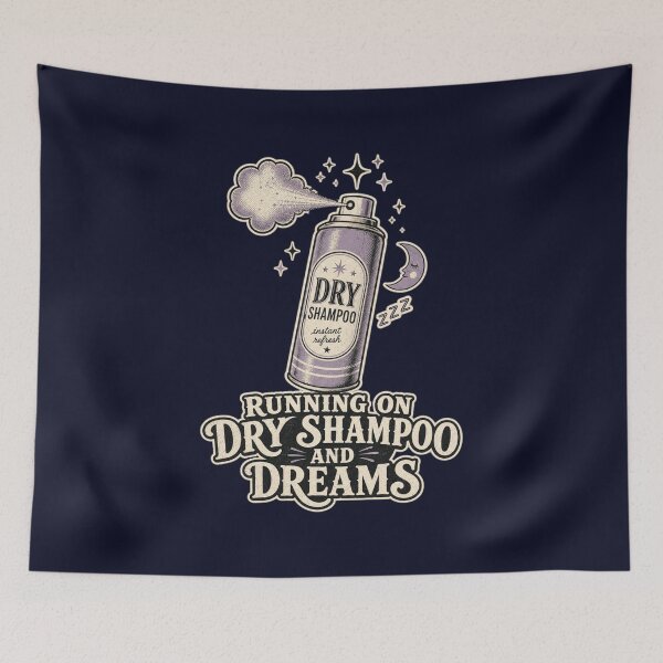 Item preview, Running On Dry Shampoo And Dreams Shirt, Funny New Mom T-Shirt, Tired Mom Humor Tee, New Mom Gift Shirt, Vintage Mom Life Graphic designed and sold by TshirtsLabs.