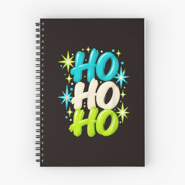 Item preview, Ho Ho Ho Christmas Festive Retro Mid Century Starburst Lettering designed and sold by mari-kayden.