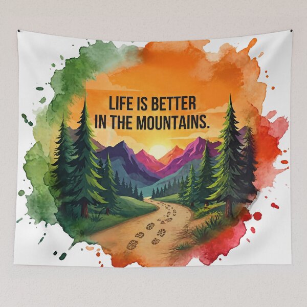Item preview, Life Is Better In The Mountains Outdoor Adventure designed and sold by GabeMountainArt.
