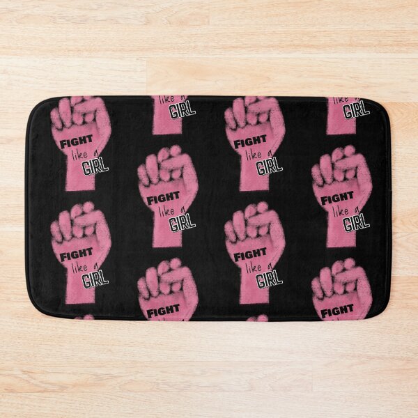 Item preview, "Fight like a girl", breast cancer awareness month, human made meme designed and sold by GiSilver.