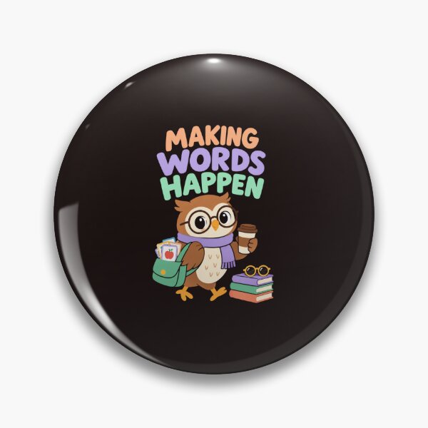 Item preview, Making Words Happen Cute Owl Speech Language Pathologist SLP Teacher designed and sold by mari-kayden.