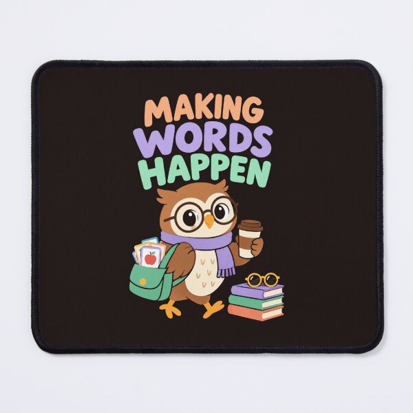 Item preview, Making Words Happen Cute Owl Speech Language Pathologist SLP Teacher designed and sold by mari-kayden.