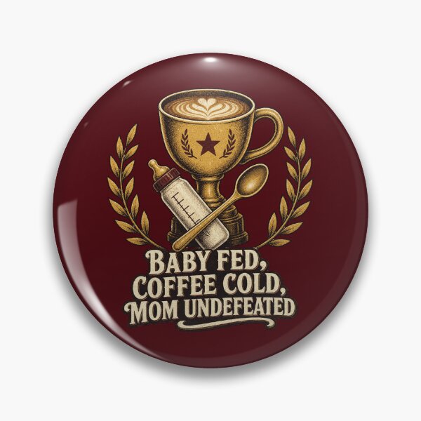 Item preview, Baby Fed Coffee Cold Mom Undefeated Shirt, Funny New Mom T-Shirt, Mom Victory Humor Tee, New Mom Gift Shirt, Vintage Trophy Graphic designed and sold by TshirtsLabs.