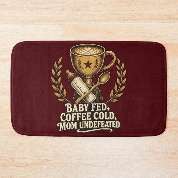 Item preview, Baby Fed Coffee Cold Mom Undefeated Shirt, Funny New Mom T-Shirt, Mom Victory Humor Tee, New Mom Gift Shirt, Vintage Trophy Graphic designed and sold by TshirtsLabs.