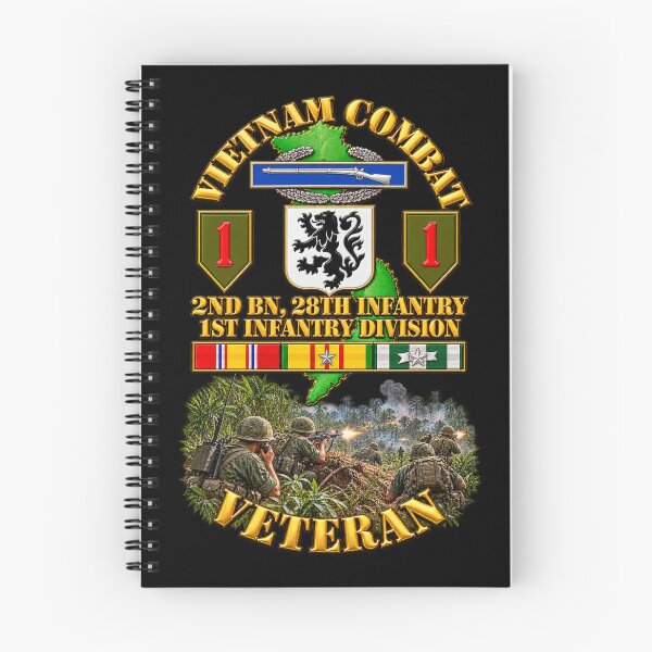 Item preview, Vietnam Veteran Combat - 2nD Bn, 28th Infantry - 1st ID - with VN SVC - with Combat Scene - 3D - Transparent designed and sold by Military Insignia Products.