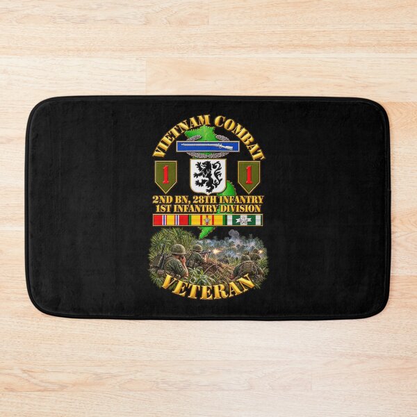 Item preview, Vietnam Veteran Combat - 2nD Bn, 28th Infantry - 1st ID - with VN SVC - with Combat Scene - 3D - Transparent designed and sold by Military Insignia Products.