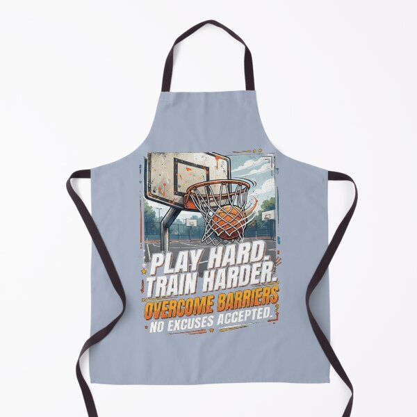 Item preview, Play Hard Train Harder – Basketball Hoop Sports Motivation Art designed and sold by Evelashop.