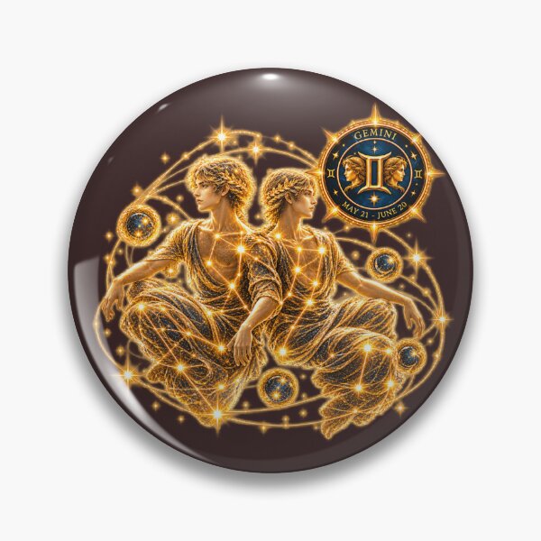 Item preview, Gemini Zodiac May 21 - June 20 Constellation Vintage Astrological Design designed and sold by Glodtower.