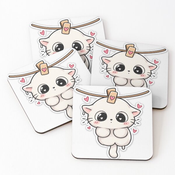 Item preview, Cute Kawaii Cat Love Hang Glider designed and sold by PatternFablee.