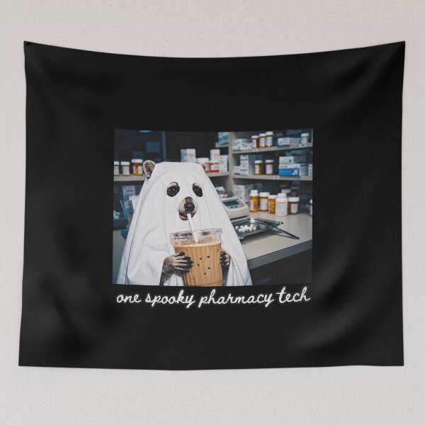 Item preview, Pharmacy Tech Raccoon Halloween designed and sold by LakenDraphil.