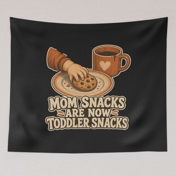 Item preview, Mom Snacks Are Now Toddler Snacks Shirt, Funny Toddler Mom T-Shirt, Mom Snack Humor Tee, Mom Gift Shirt, Vintage Snack Graphic designed and sold by TshirtsLabs.