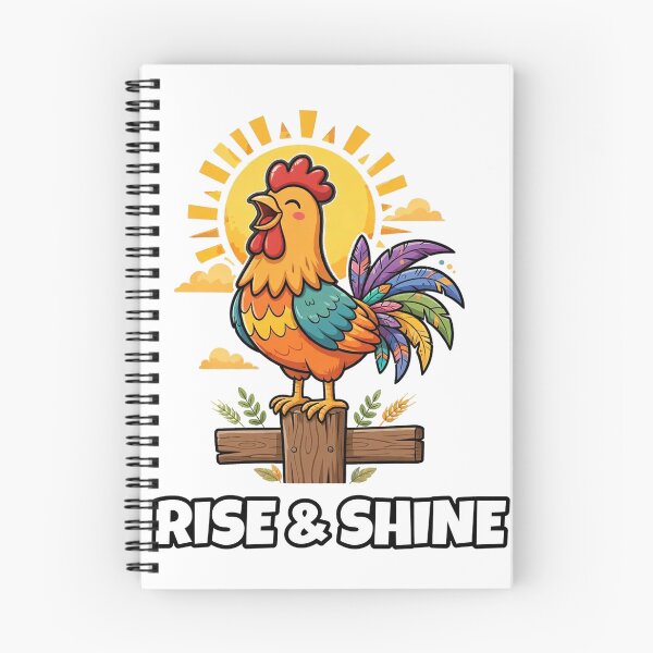 Artikelvorschau, Rise And Shine Rooster Funny Farm Morning Shirt entworfen und verkauft von dostielee.