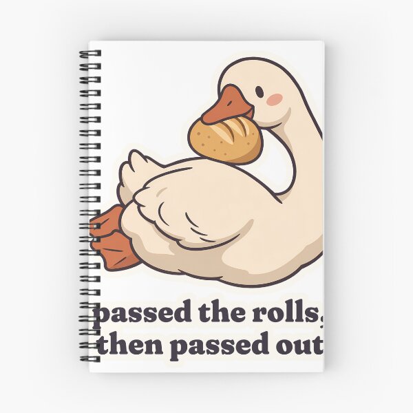 Item preview, Silly Goose Thanksgiving Food Coma Dinner Roll designed and sold by OuqCreations.