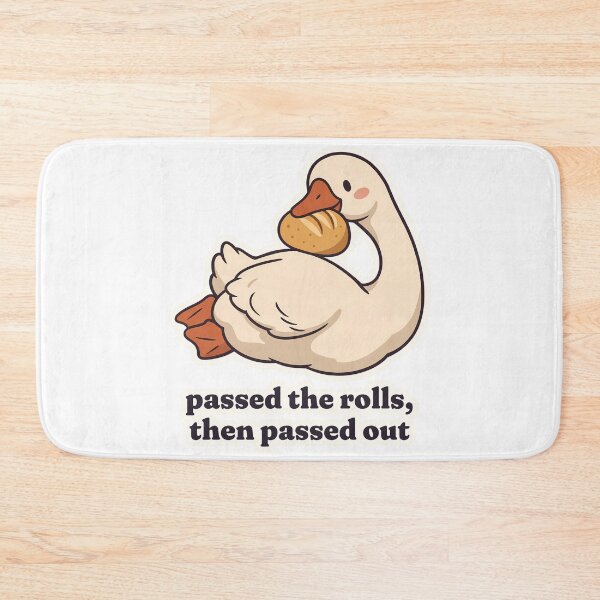 Item preview, Silly Goose Thanksgiving Food Coma Dinner Roll designed and sold by OuqCreations.