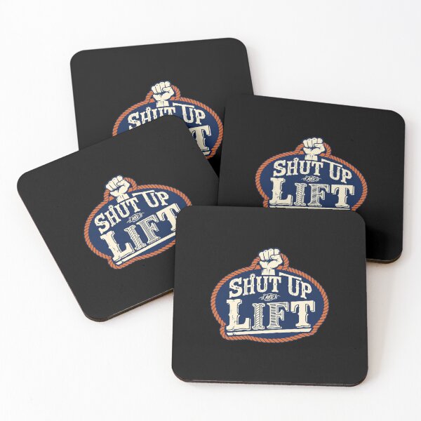 Item preview, Shut Up and Lift – Bodybuilding Gym Workout Design, Weightlifting & Strength Training, Muscle Building, Heavy Lifting, Powerlifting, Fitness Motivation, Progressive Overload, Gym Lover Gift designed and sold by Typologystudios.