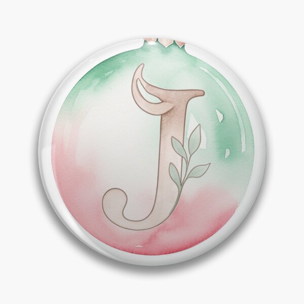Aperçu de l'œuvre J Monogramme Pastel Aquarelle Nœuds de Noël Cerf Cadeaux créée et vendue par Feeling Artsy.