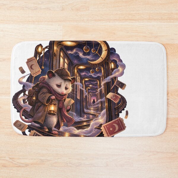 Item preview, Sleepy Opossum Surreal Mystery Animal Illustration for Shirts Stickers Mugs and Gifts designed and sold by The Tired Animal Club.